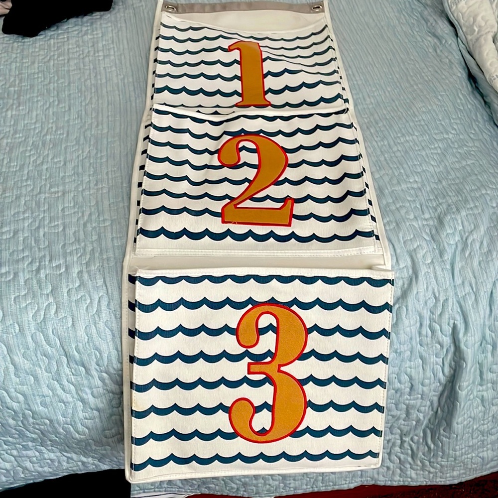 Nautical organizer. Super cute